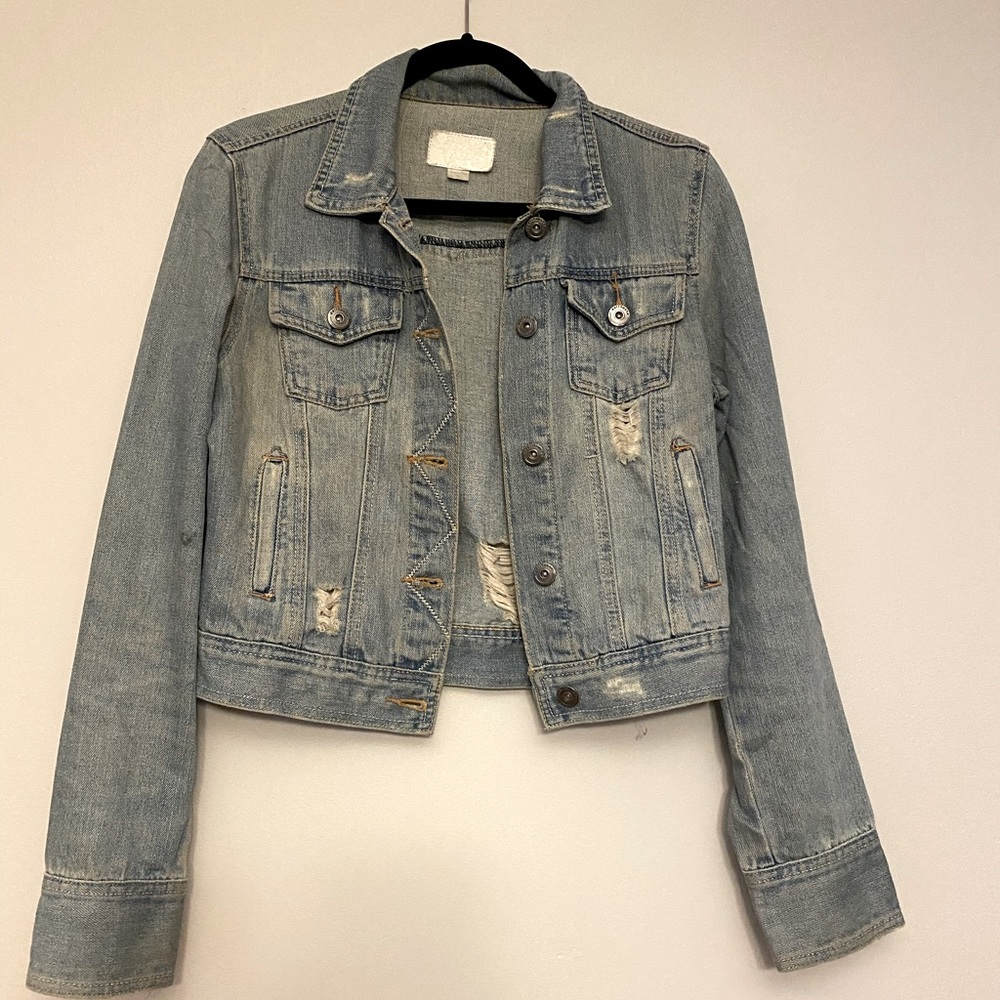 Distressed Jean Jacket